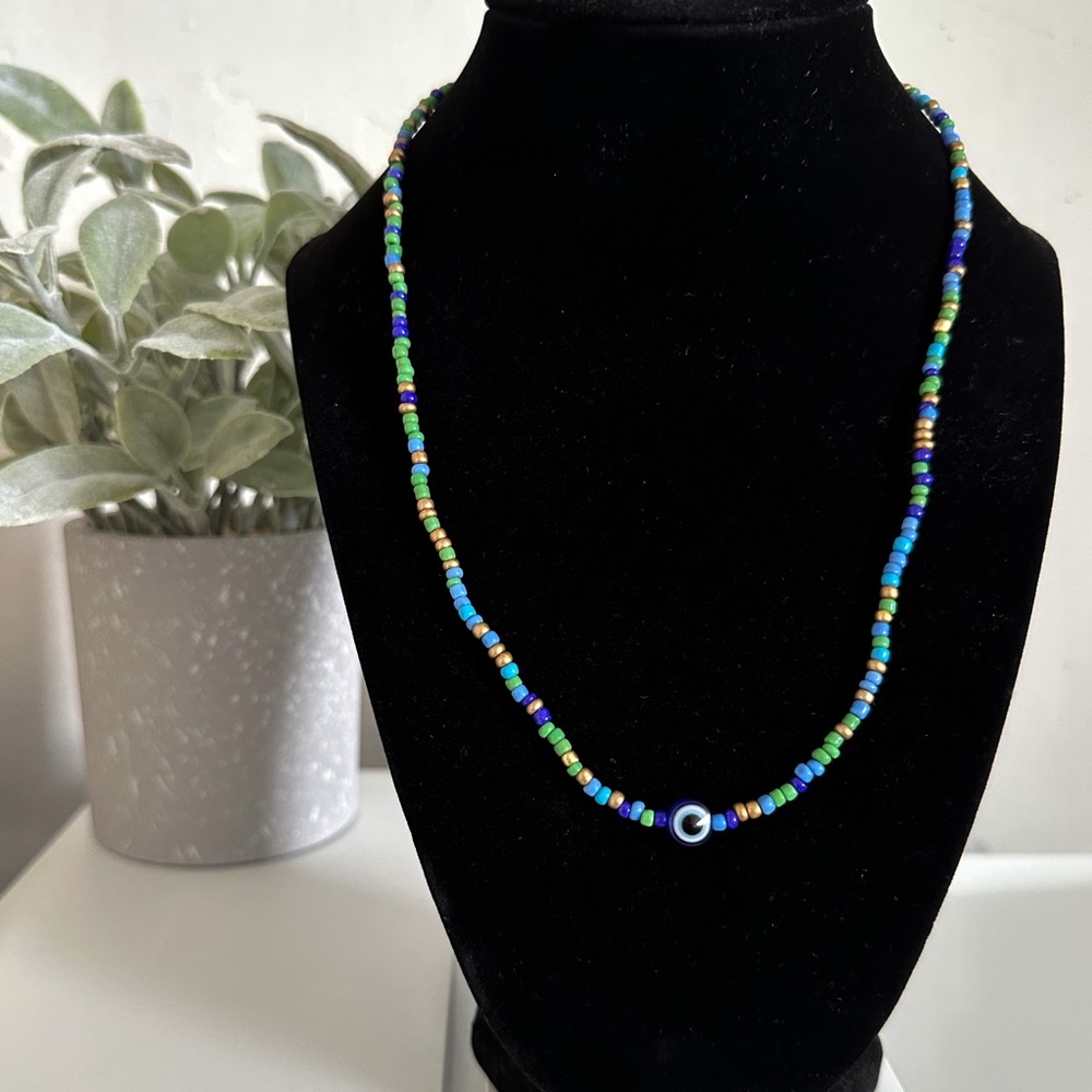 Evil eye bead necklace 🧿